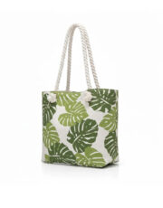 Women's Tropical Leaf Print Tote Bag - Image 2